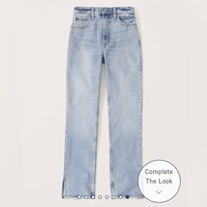 Abercrombie & Fitch 90s Ultra High Rise Straight Jeans